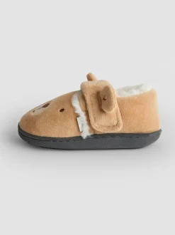Bruin met beer - JoJo Maman Bébé Slipper Shoe
