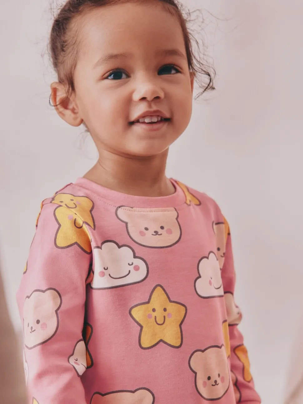Bruin met beer/Ster - Verpakking van 3 knusse pyjama's (9 mnd-9 jr)