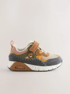Bruin met leeuw - Elastische sportschoenen