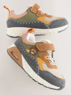 Bruin met leeuw - Elastische sportschoenen