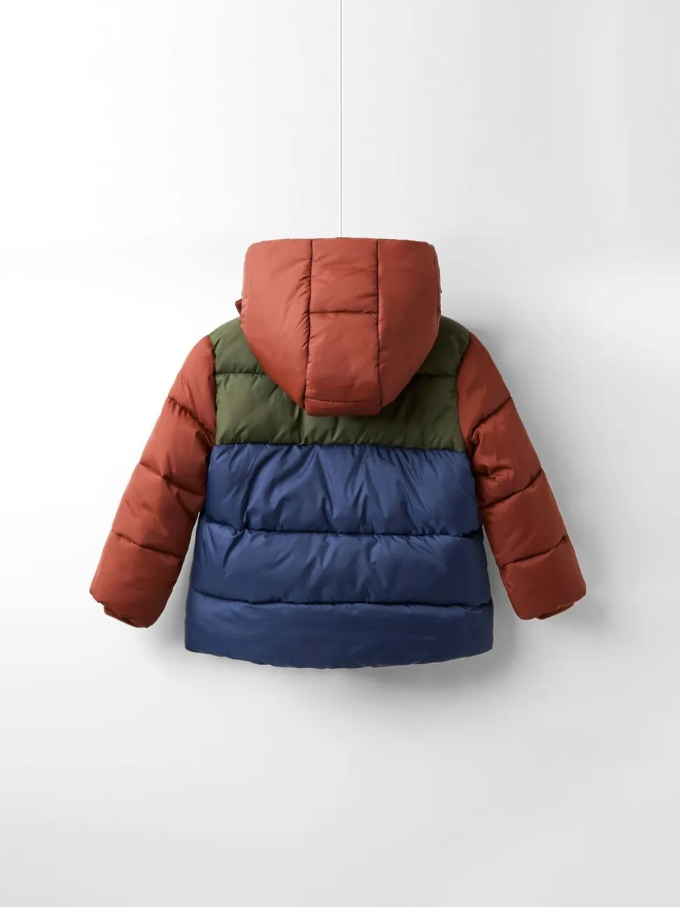 Bruin multi - JoJo Maman Bébé Borg Lined Hooded Puffer Coat