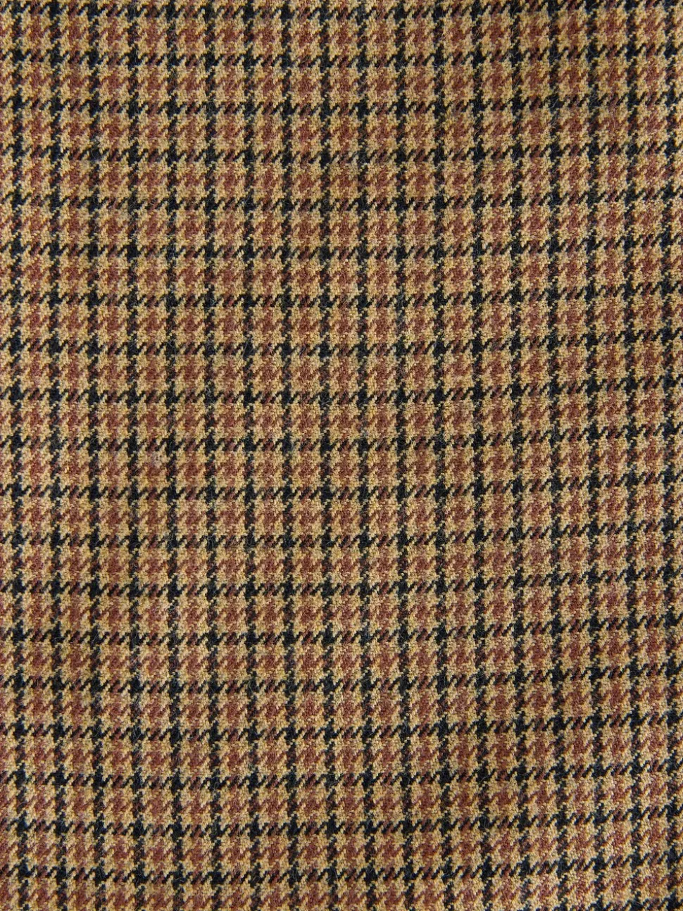 Bruin pied-de-poule - Slim Fit - Smart Textured Trousers