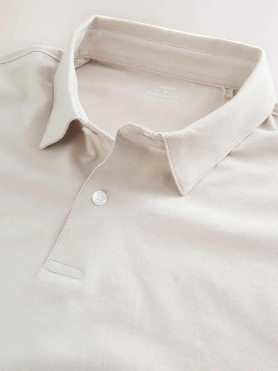 Bruin/Blauw/Naturel - Set van 3 jersey poloshirts met korte mouwen