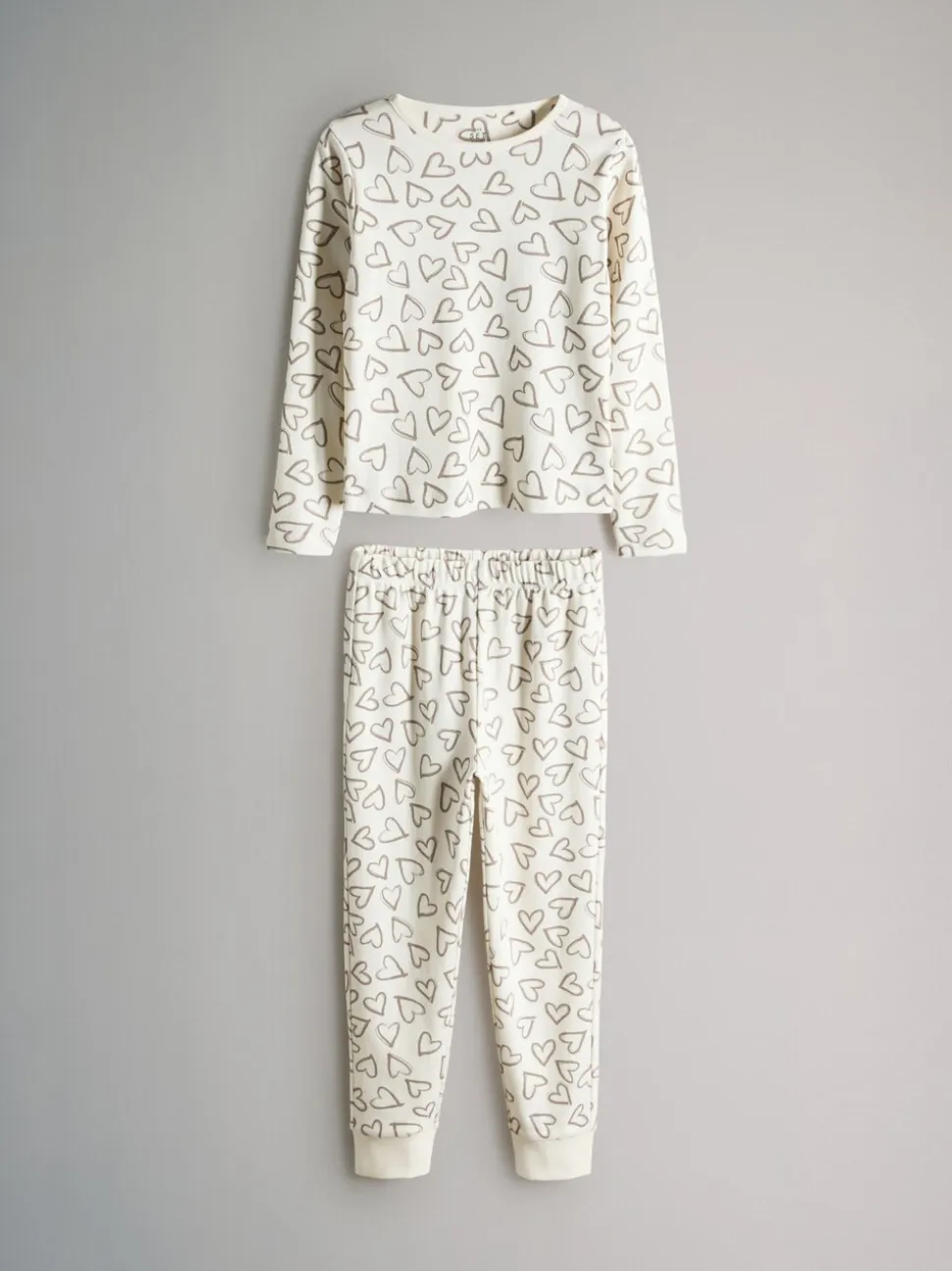 Bruin/crèmekleurig - The Set verpakking van 4 behaaglijke katoenen jersey pyjama's
