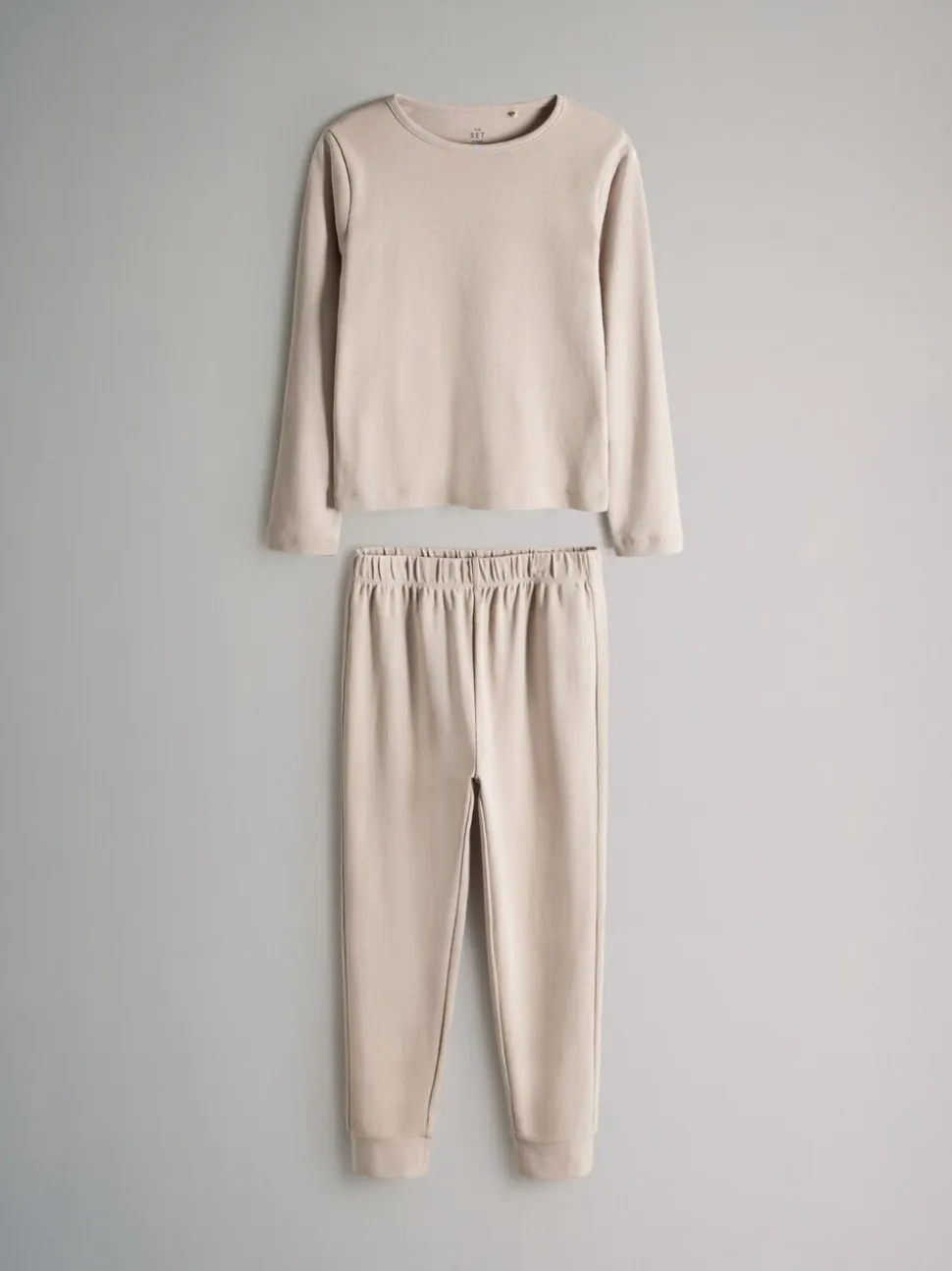 Bruin/crèmekleurig - The Set verpakking van 4 behaaglijke katoenen jersey pyjama's