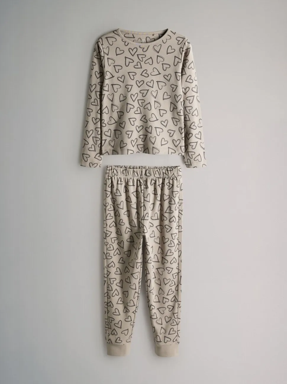 Bruin/crèmekleurig - The Set verpakking van 4 behaaglijke katoenen jersey pyjama's