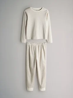 Bruin/crèmekleurig - The Set verpakking van 4 behaaglijke katoenen jersey pyjama's
