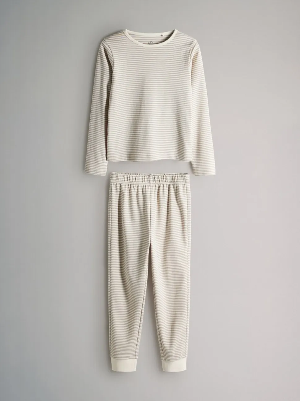 Bruin/crèmekleurig - The Set verpakking van 4 behaaglijke katoenen jersey pyjama's