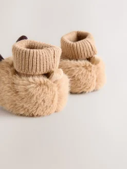 Bruine Hamish The Highland Cow - Baby Sokken Top Boots (0-18mnd)