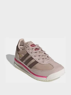 Bruin/naturel - adidas Originals SL 72 RS Elastic Laces Trainers