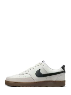 Bruin/wit - Nike Court Vision lage sneakers