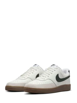 Bruin/wit - Nike Court Vision lage sneakers