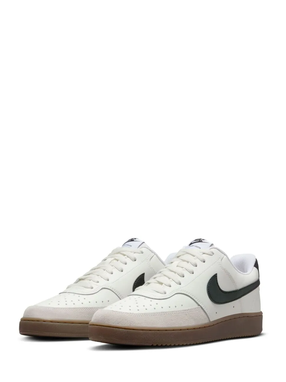 Bruin/wit - Nike Court Vision lage sneakers
