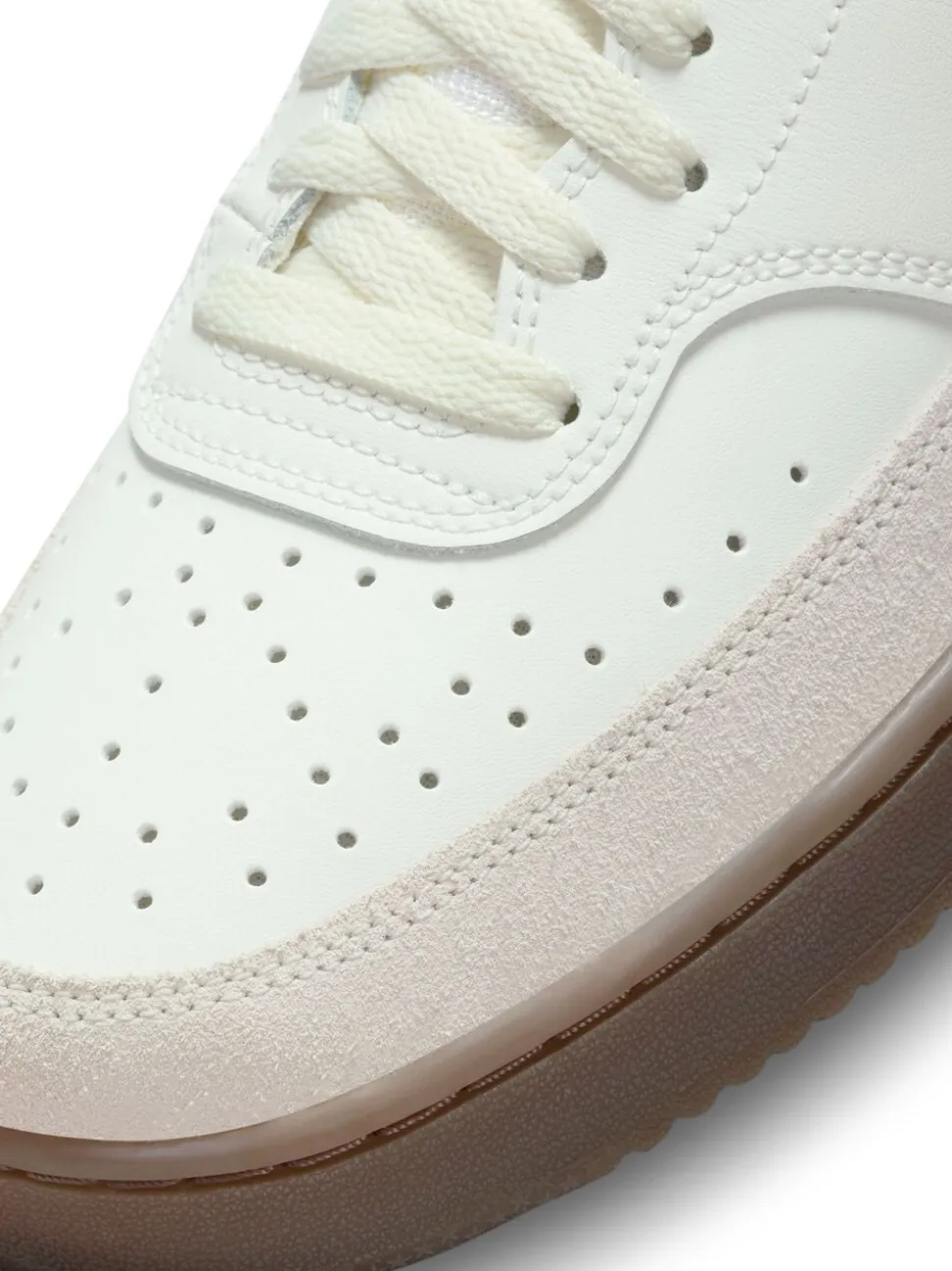 Bruin/wit - Nike Court Vision lage sneakers
