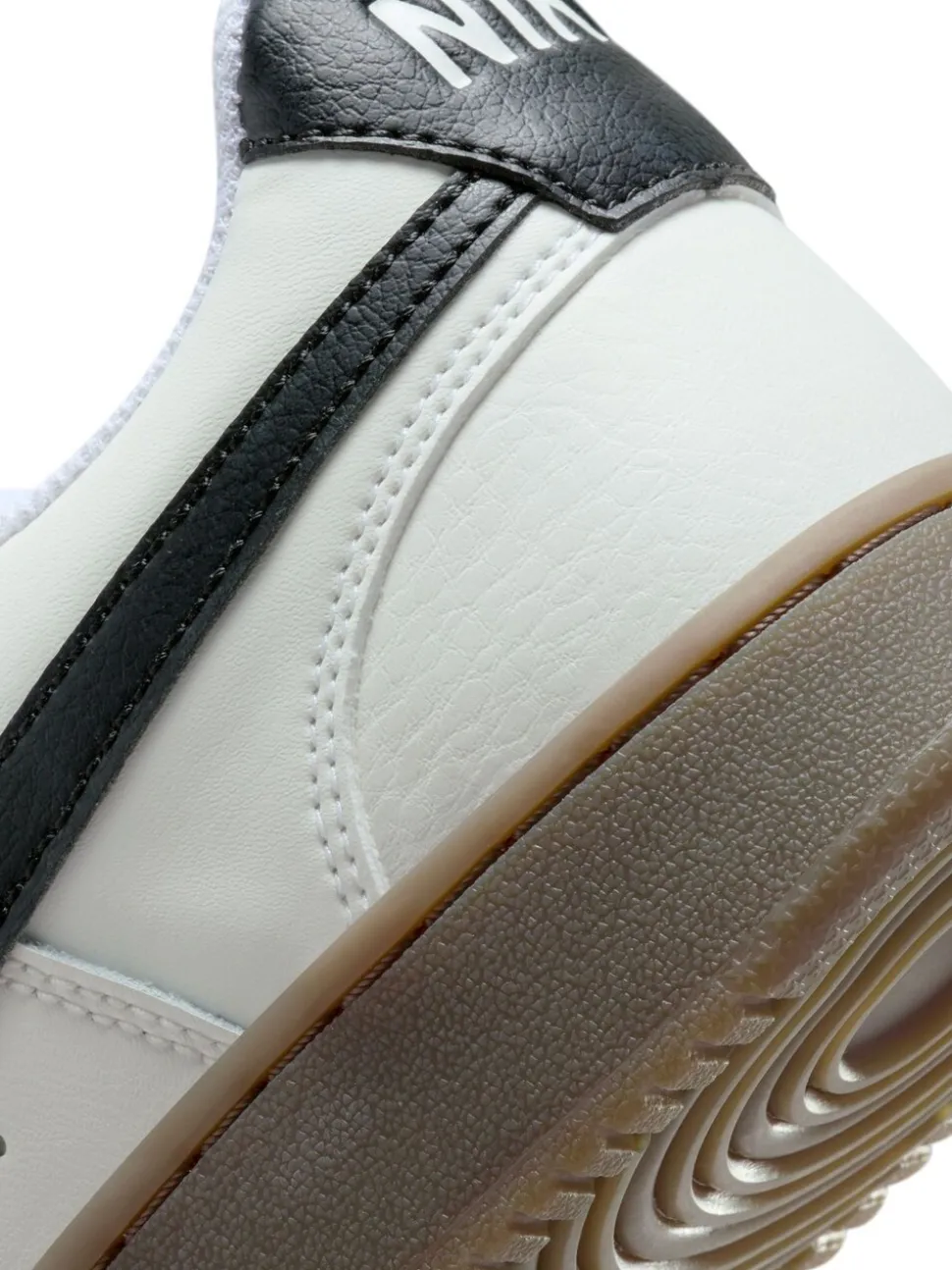 Bruin/wit - Nike Court Vision lage sneakers