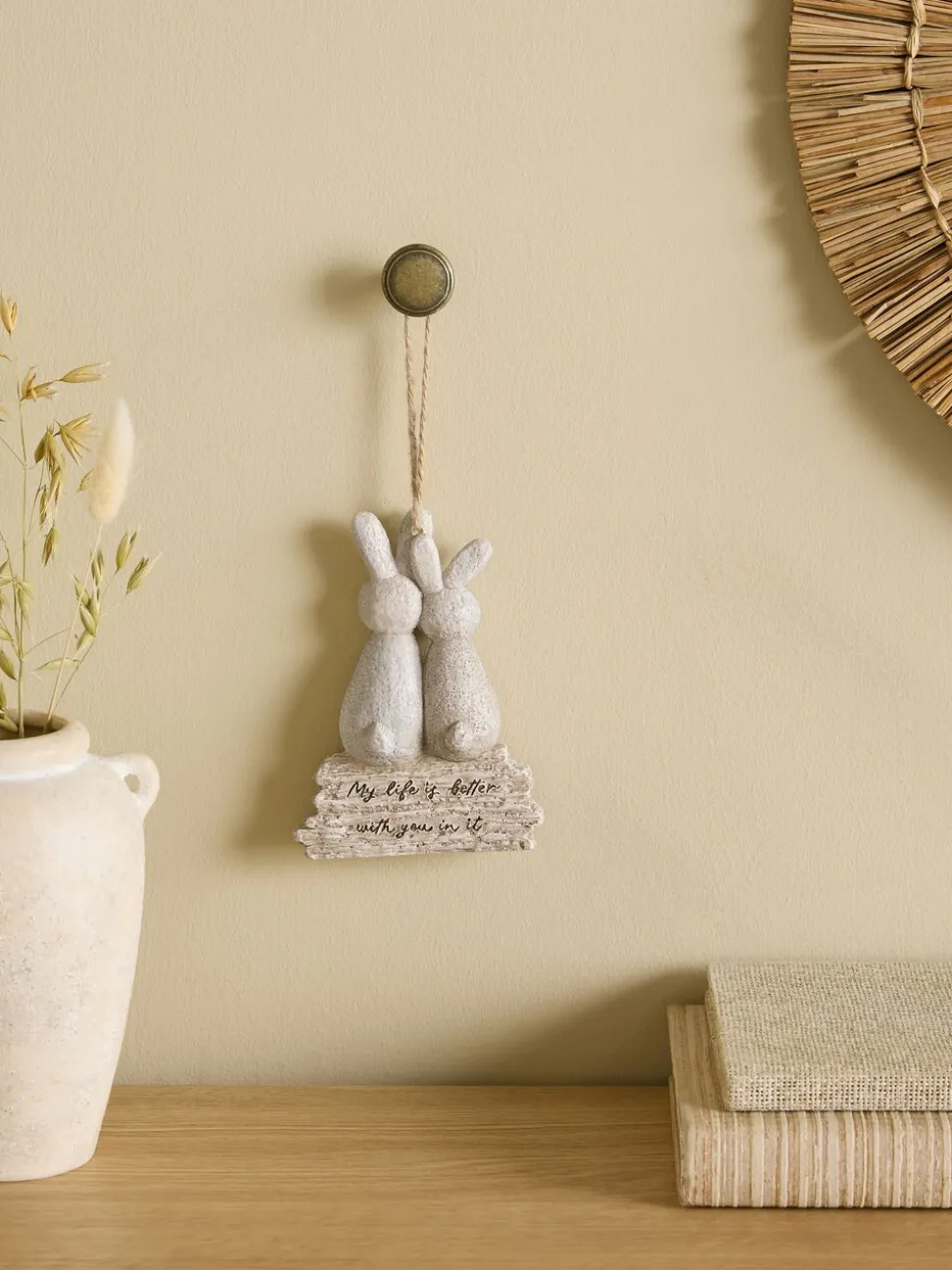 Bunnies Life Is Better Hanging Decoration