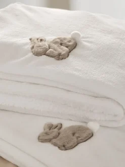 Bunny Fleece Throw
