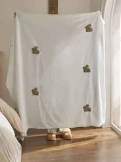 Bunny Fleece Throw