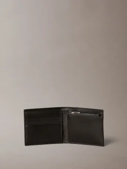 Calvin Klein Embossed Allover Monogram Bifold Wallet with Coin Pouch
