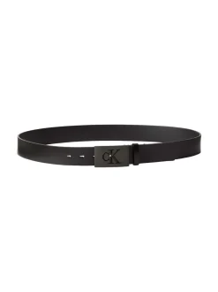 Calvin Klein Plaque Smooth Leather Belt