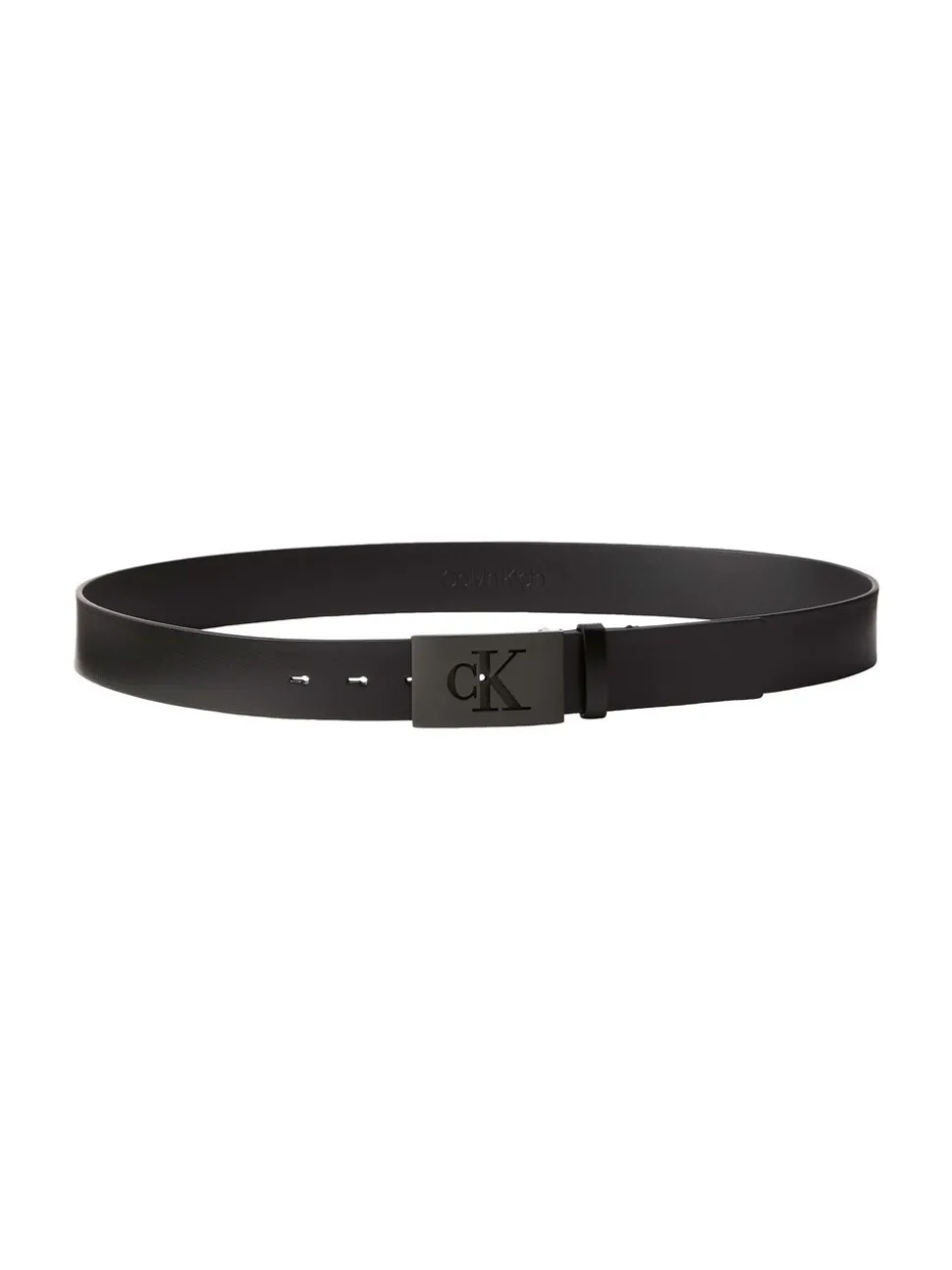 Calvin Klein Plaque Smooth Leather Belt