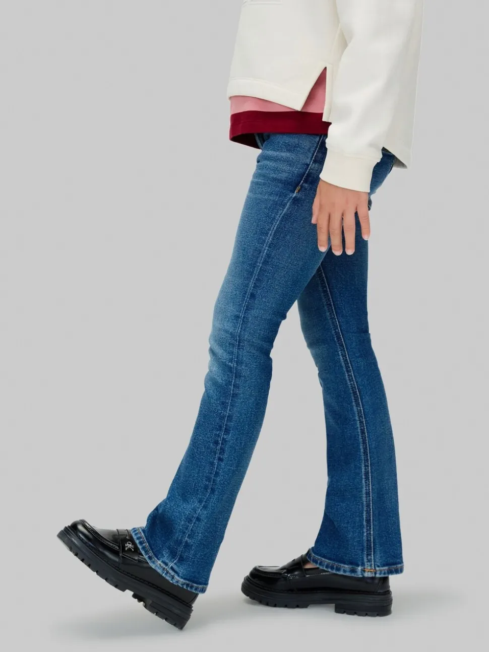 Calvin Klein uitlopende jeans met halfhoge taille