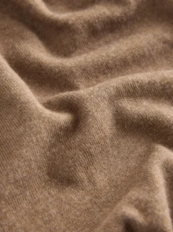 Camelbruin - Soft Touch Ronde hals Katoen Rijke Trui