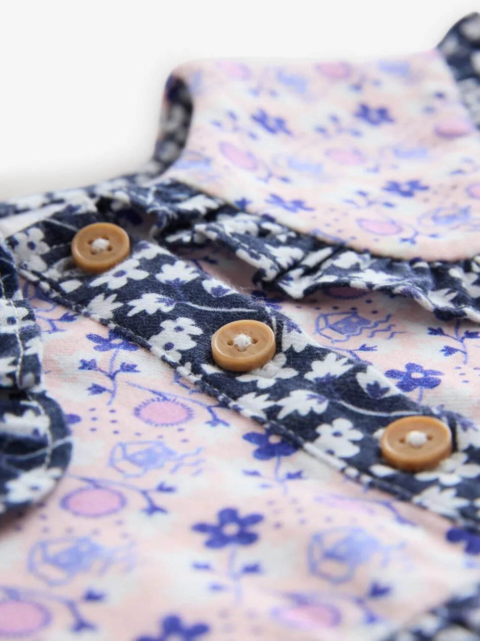 Cath Kidston Multi Navy Ditsy - Jurkje met kraag en lange mouwen (3mnd-8jr)