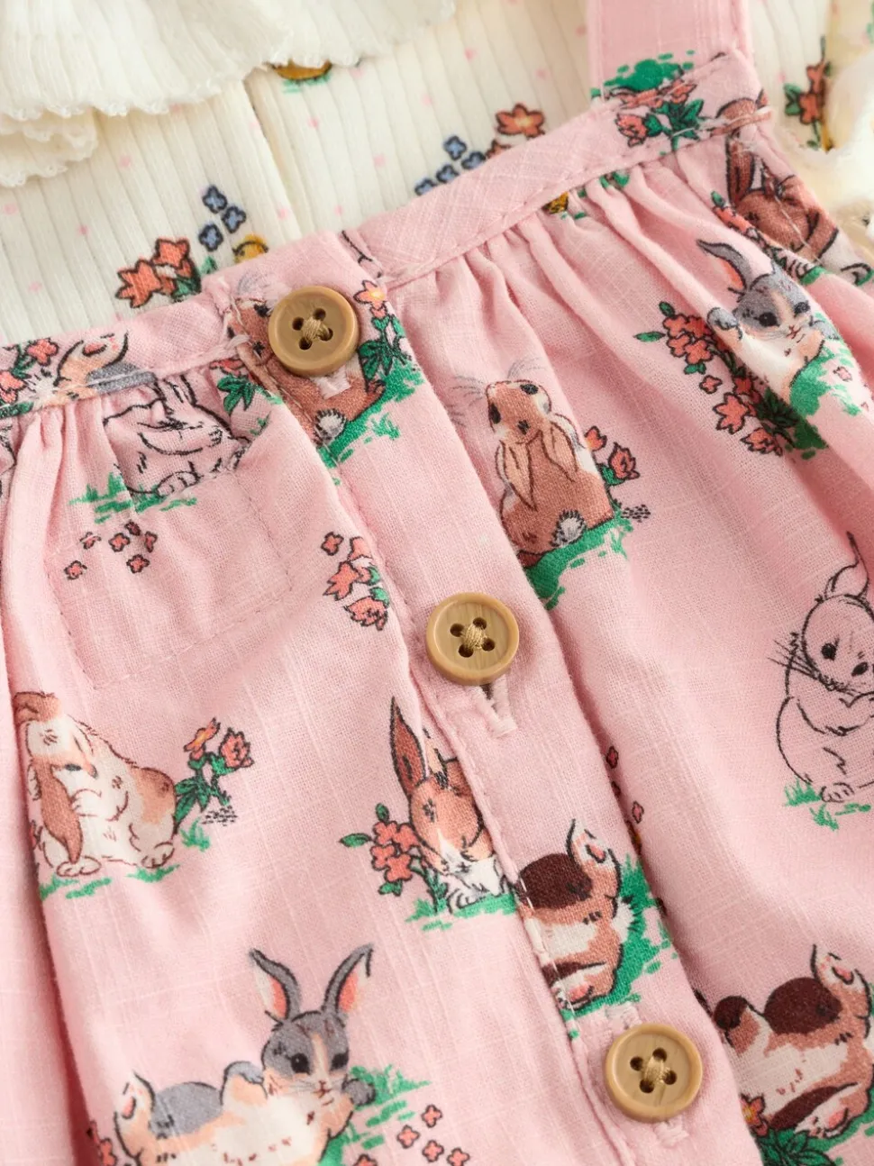 Cath Kidston roze bloemenprint - Babyromper van bedrukte jersey