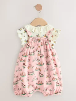 Cath Kidston roze bloemenprint - Babyromper van bedrukte jersey