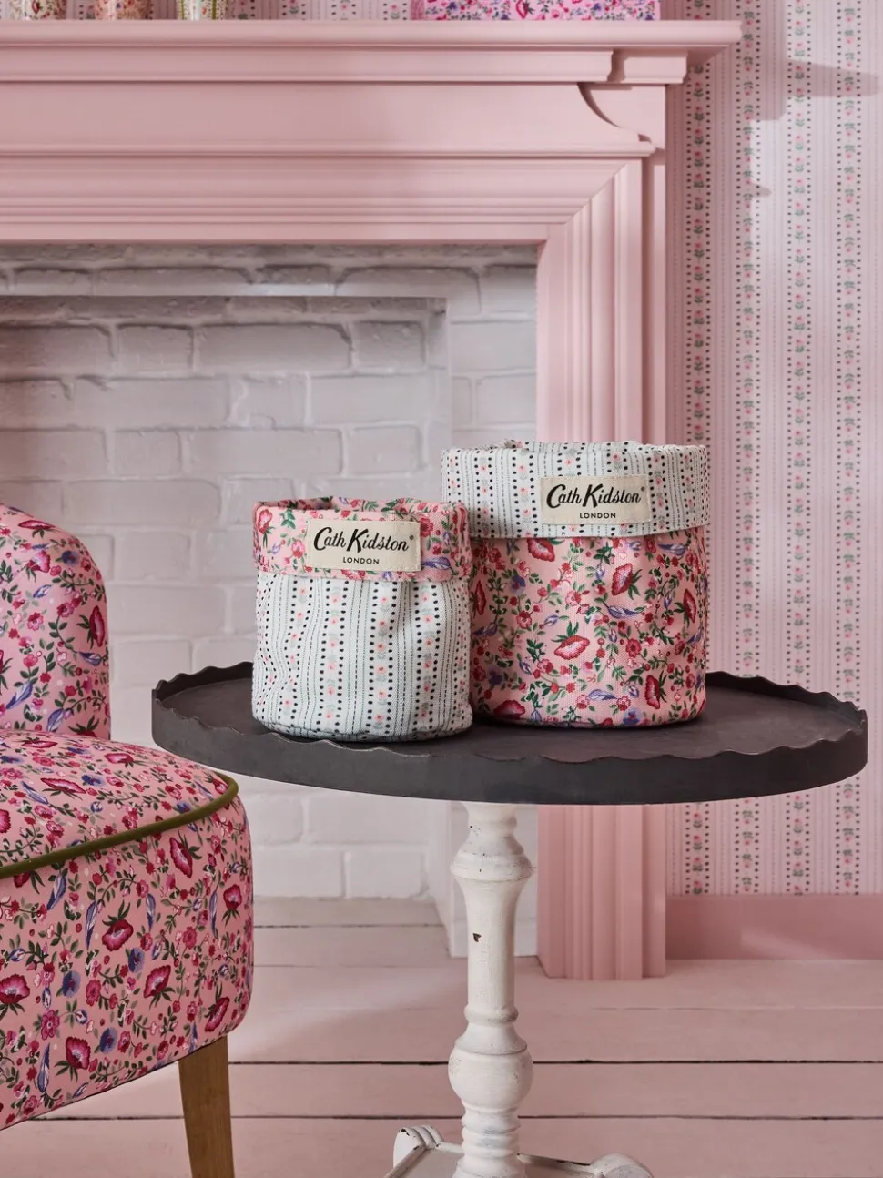 Cath Kidston set van 2 omkeerbare opbergtassen