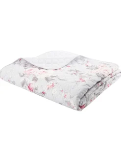 Catherine Lansfield - Omkeerbare doorgestikte Canterbury bedsprei met bloemenprint