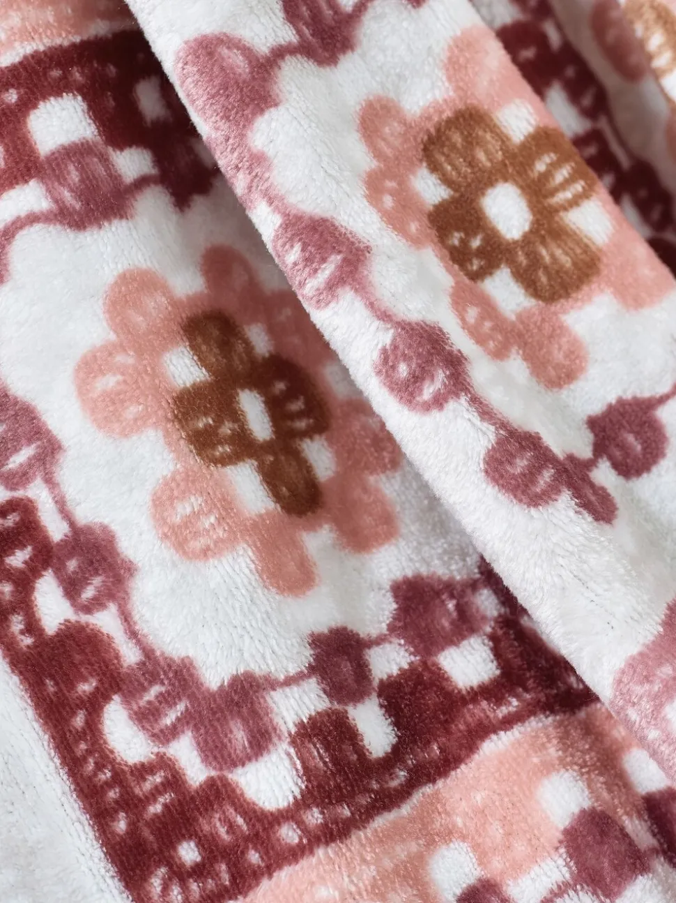 Catherine Lansfield Crochet Print Blanket Throw