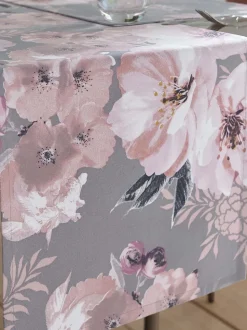 Catherine Lansfield Dramatic Floral 100% Cotton Table Runner