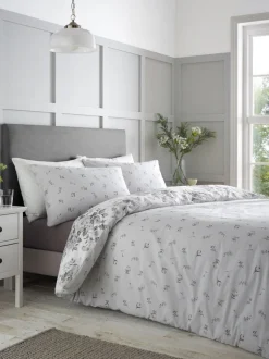 Catherine Lansfield Elinda omkeerbare dekbedovertrekset met bloemenprint