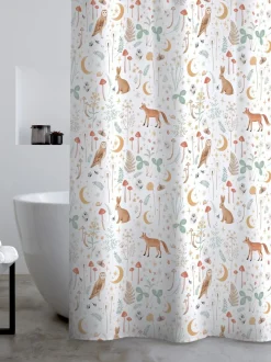 Catherine Lansfield Enchanted Twilight Animal Shower Curtain