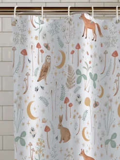 Catherine Lansfield Enchanted Twilight Animal Shower Curtain