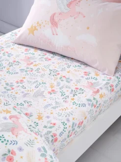 Catherine Lansfield Fairytale Unicorn Fitted Sheet