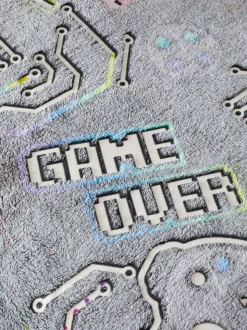 Catherine Lansfield Game Over Glow in the Dark fleece dekbedovertrekset