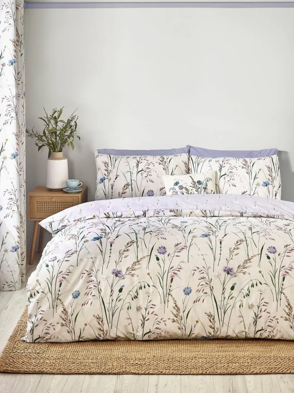 Catherine Lansfield Grasmere omkeerbare dekbedset met bloemenprint