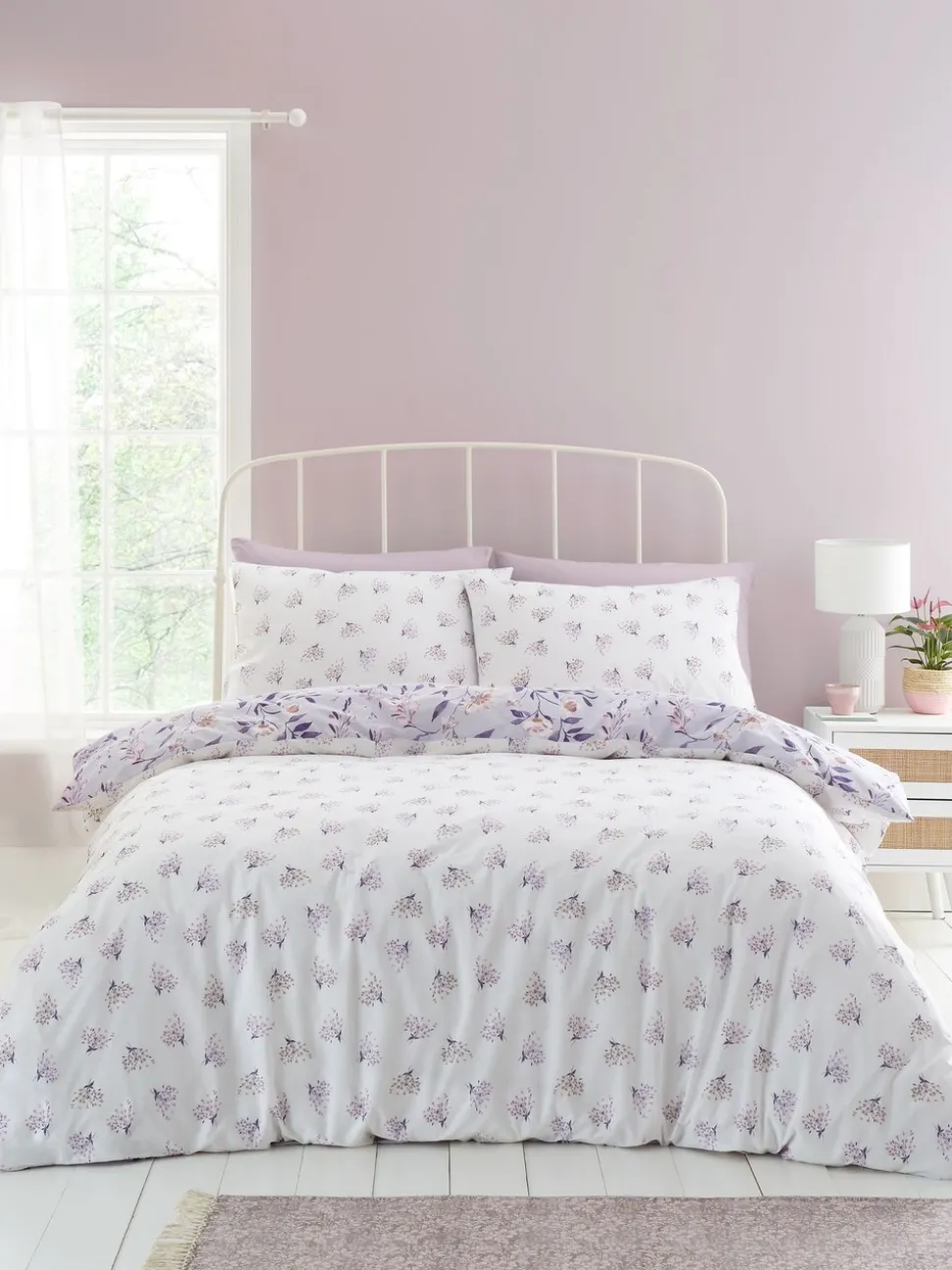 Catherine Lansfield Isadora Floral Reversible Duvet Cover Set