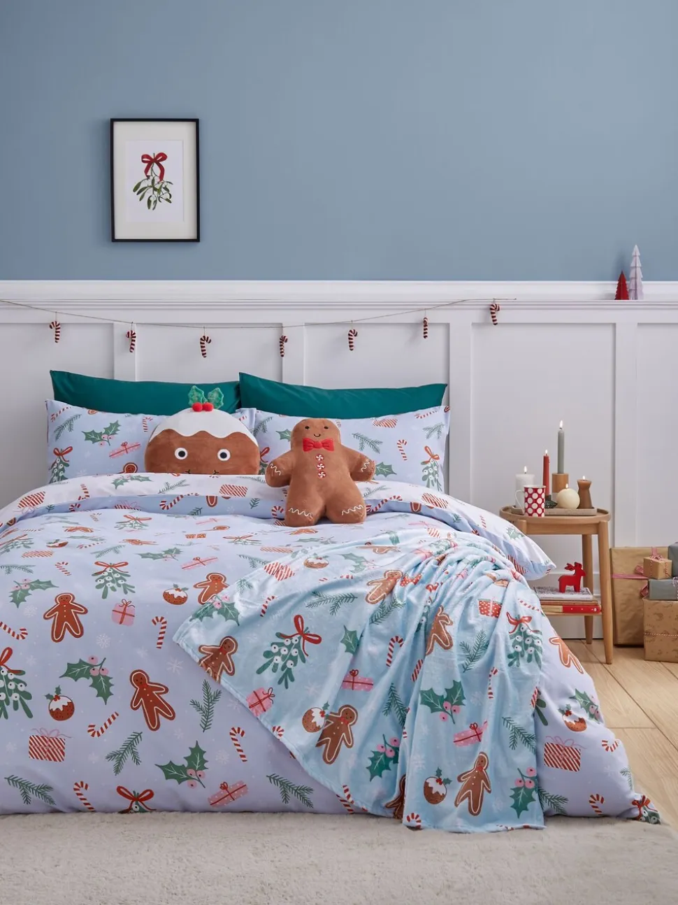 Catherine Lansfield Kerstmis Peperkoek Strijkvrije Dekbedovertrekset