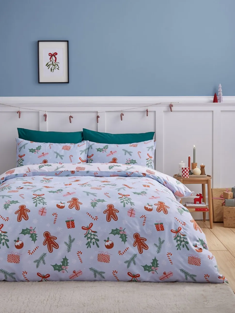 Catherine Lansfield Kerstmis Peperkoek Strijkvrije Dekbedovertrekset