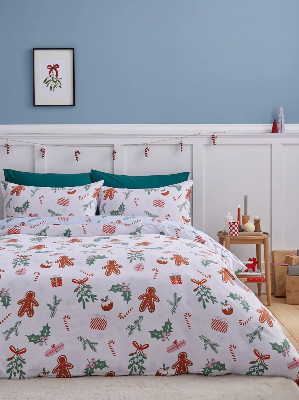 Catherine Lansfield Kerstmis Peperkoek Strijkvrije Dekbedovertrekset