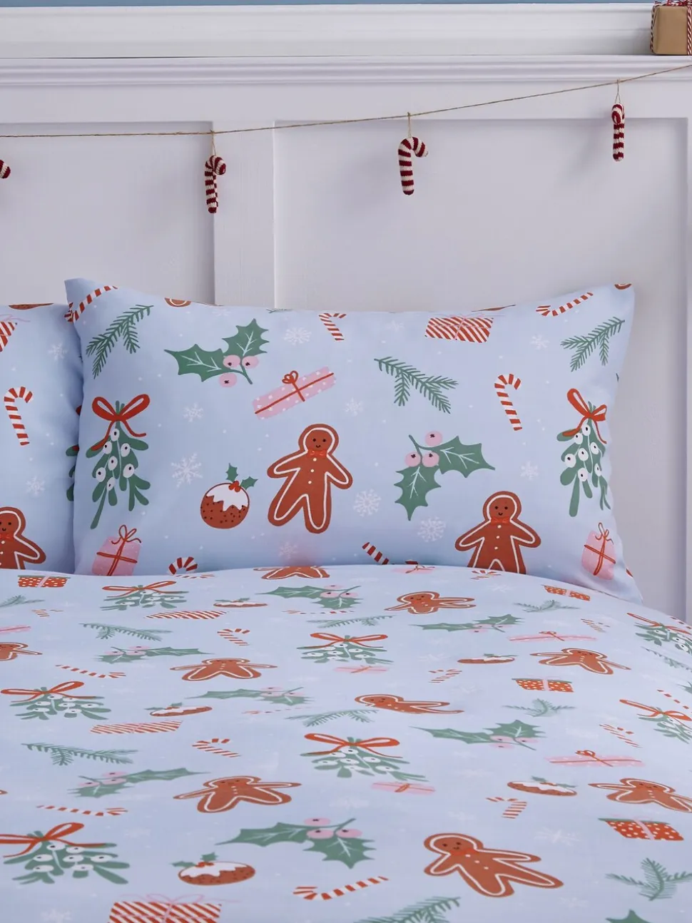 Catherine Lansfield Kerstmis Peperkoek Strijkvrije Dekbedovertrekset