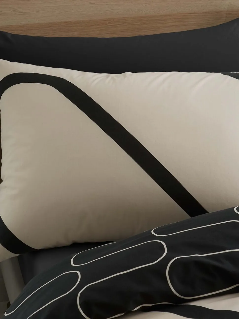 Catherine Lansfield lineaire curve geo dekbedovertrekset