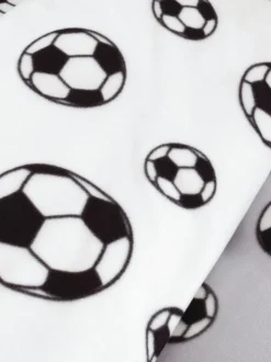 Catherine Lansfield omkeerbare dekbedovertrekset van fleece met voetbal
