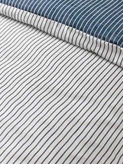 Catherine Lansfield Oxford Pinstripe Reversible Duvet Cover Set
