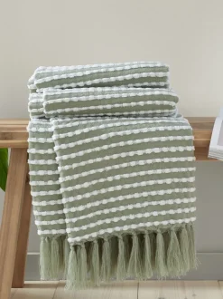 Catherine Lansfield Stab Stitch Throw