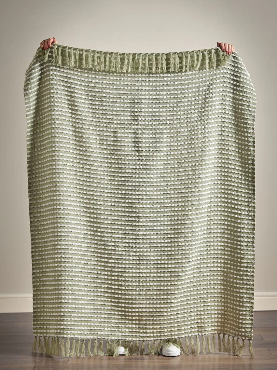 Catherine Lansfield Stab Stitch Throw